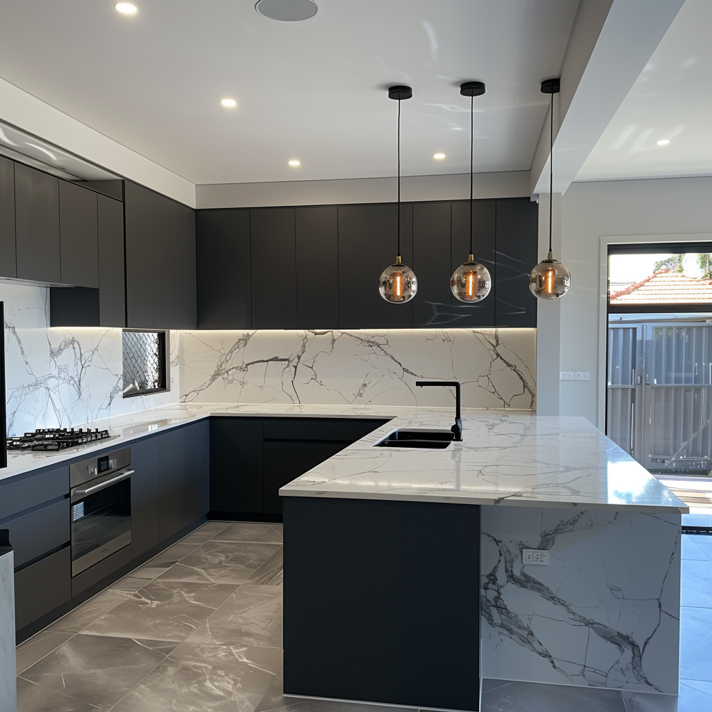 Modern kitchen fixtures in Randwick are installed seamlessly by skilled plumbers.